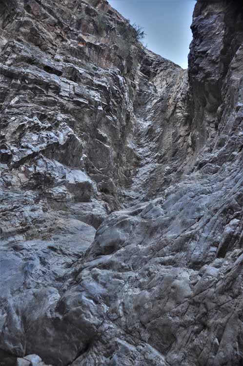 dry waterfall